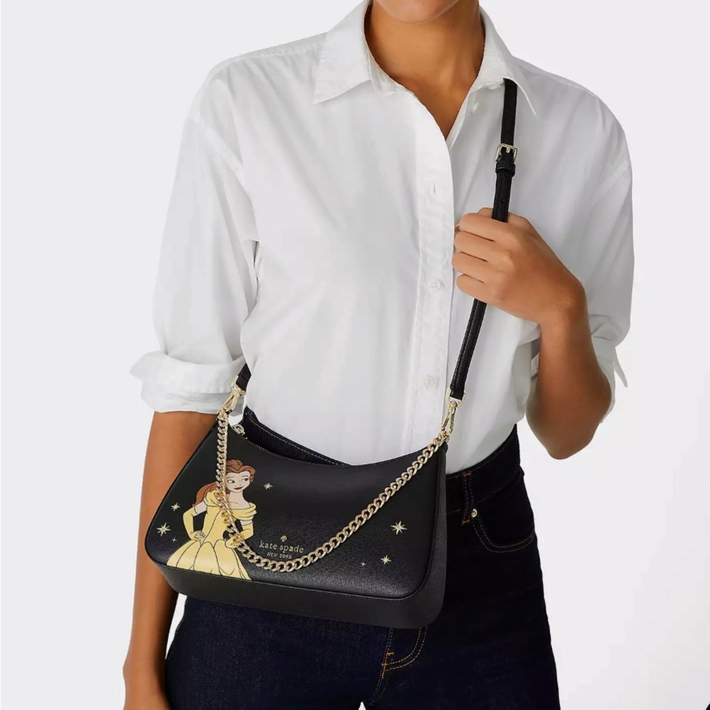 NWT KATE SPADE Disney X Kate Spade NY Beauty And The Beast Convertible Crossbody - Picture 5 of 5